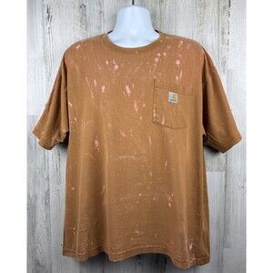 Carhartt Bleached Distressed Pocket T-Shirt Large (24”x28”)